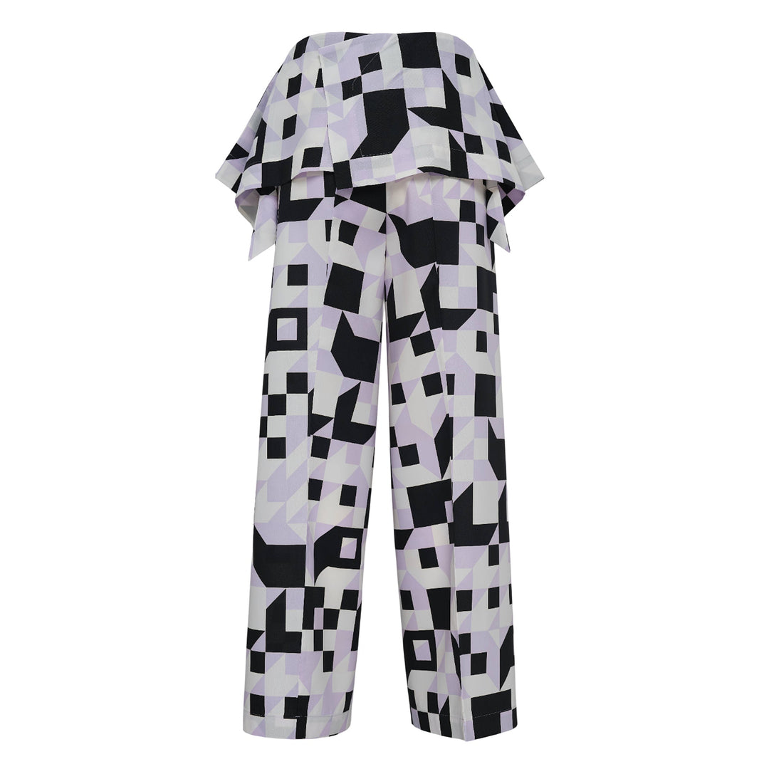 Box Composition Woven Pants