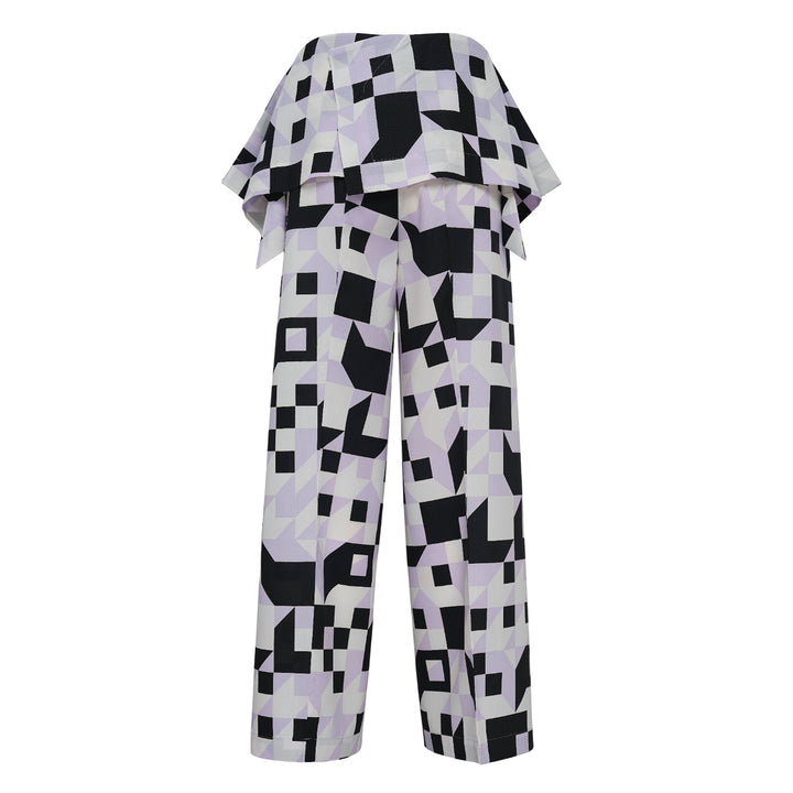 Box Composition Woven Pants