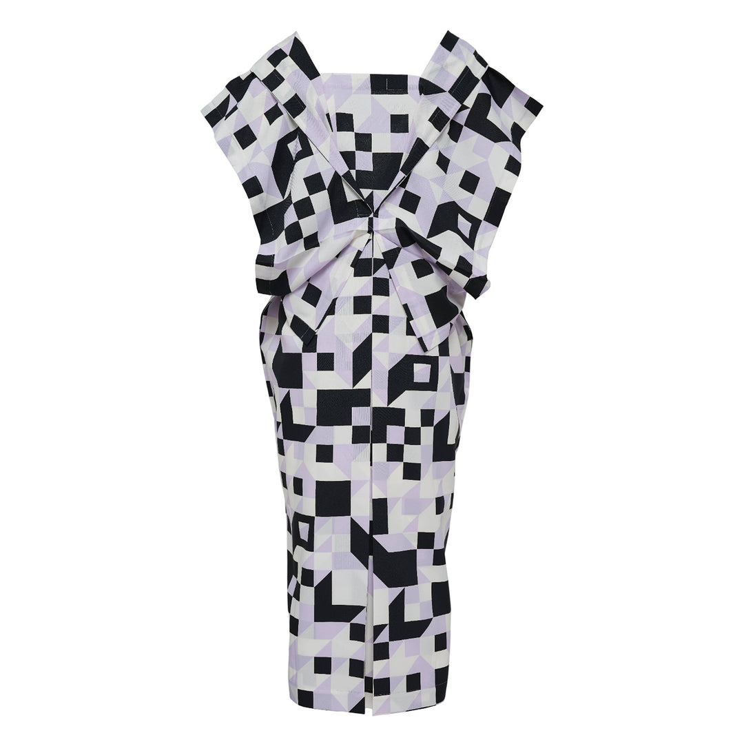 Box Composition Woven Dress