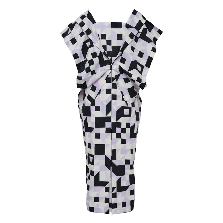 Box Composition Woven Dress