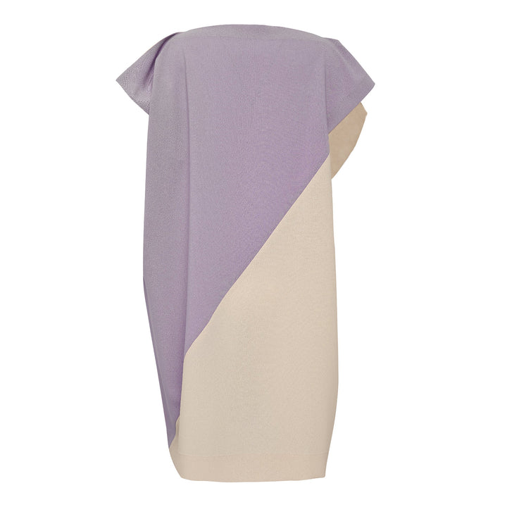 Flat T Bi Color Woven Dress