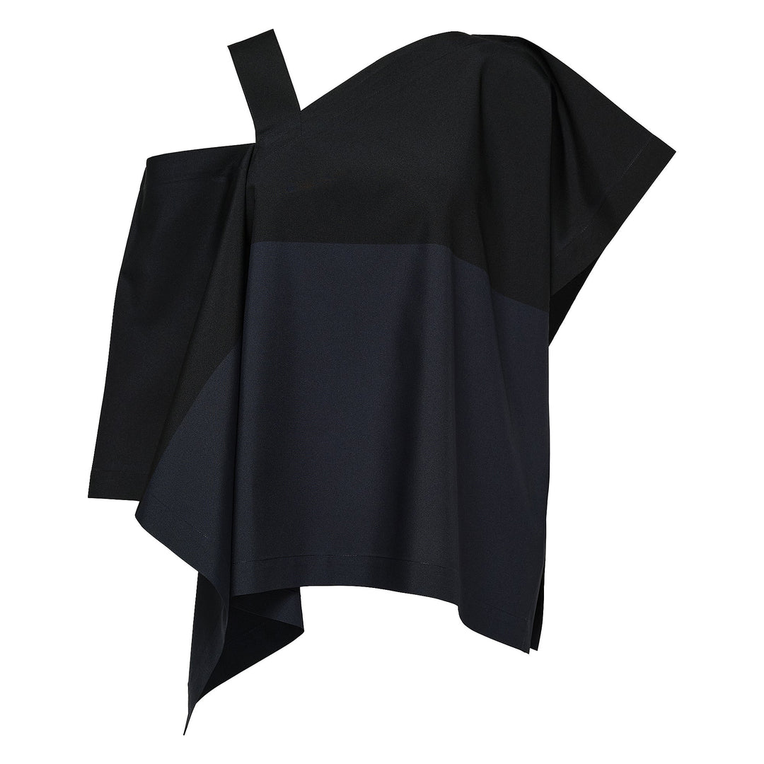 Slit Print Woven Top