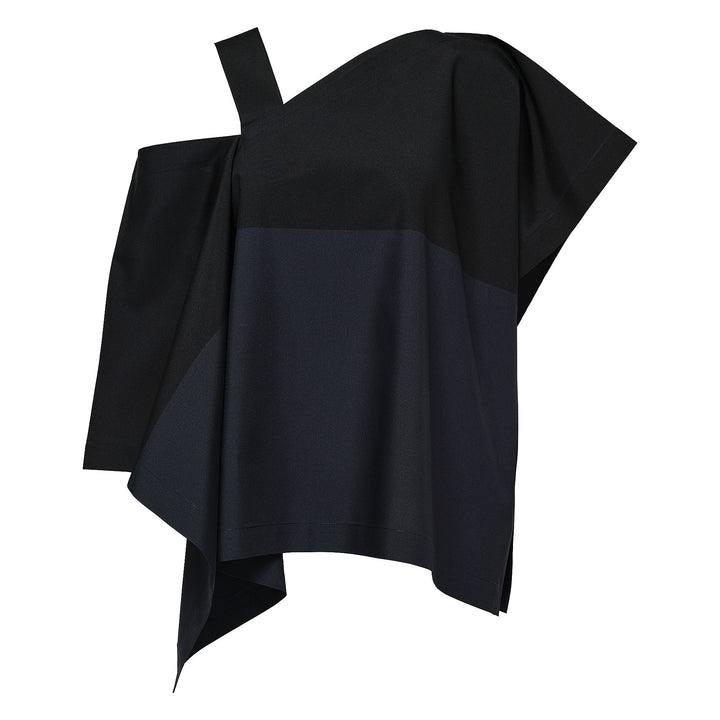 Slit Print Woven Top