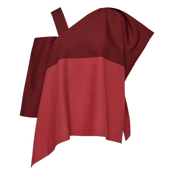 Slit Print Woven Top