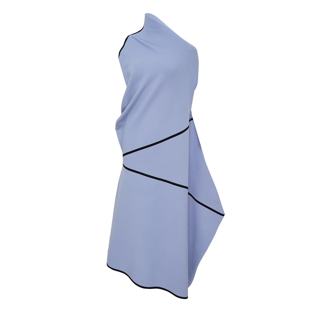 Half Cube Pattern Knit Dress