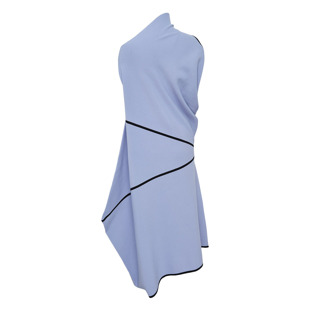Half Cube Pattern Knit Dress