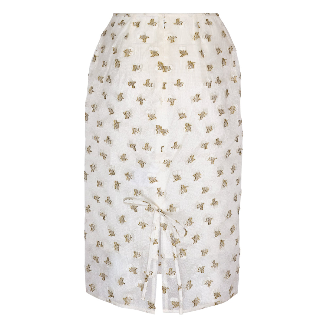 Chân váy midi có khóa kéo