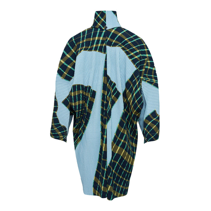 Windswept Plaid Coat