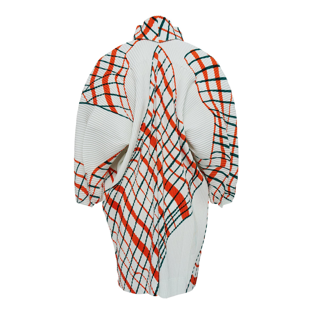 Windswept Plaid Coat