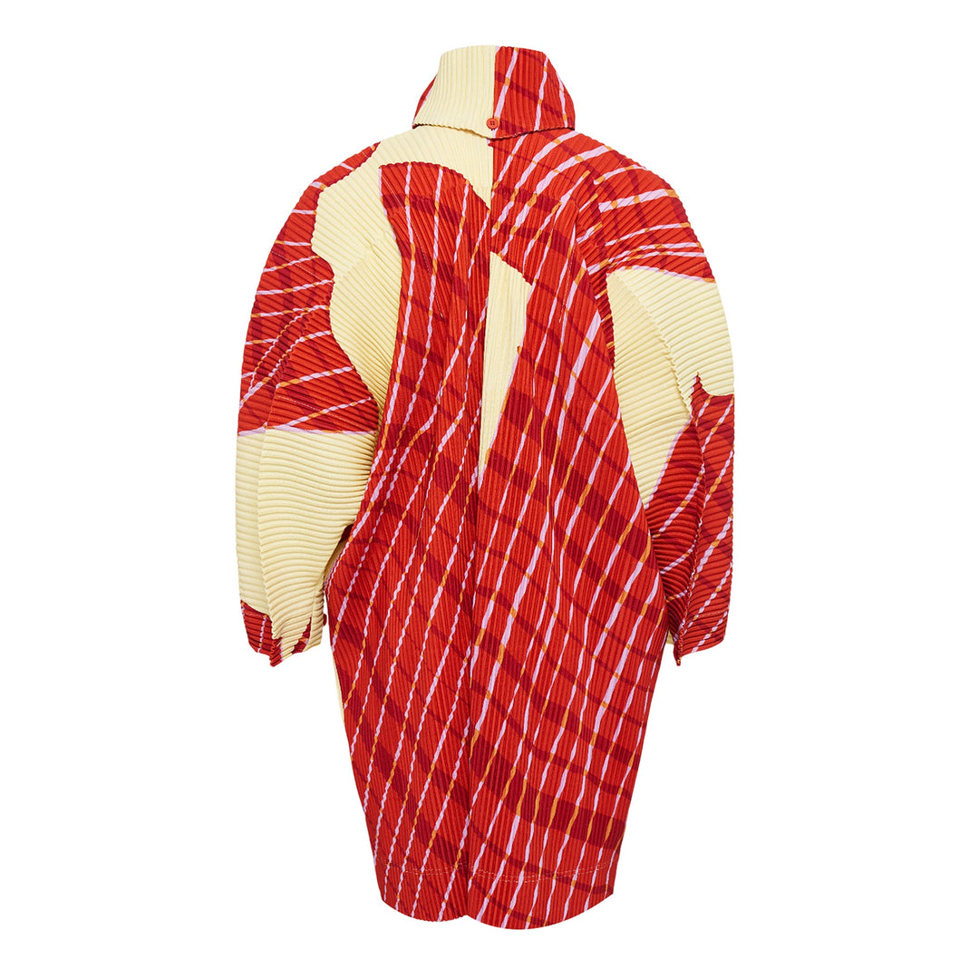 Windswept Plaid Coat