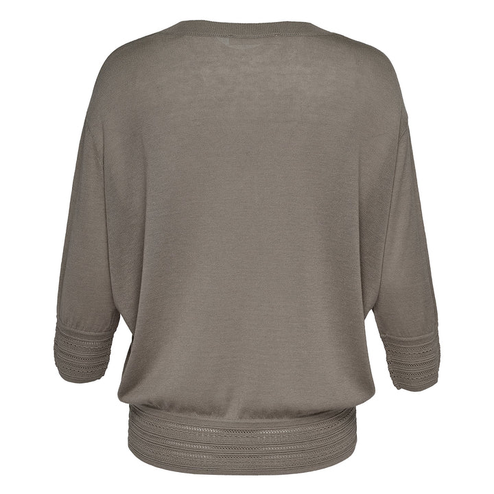 Silk Cashmere Slouchy V-Neck Sweater