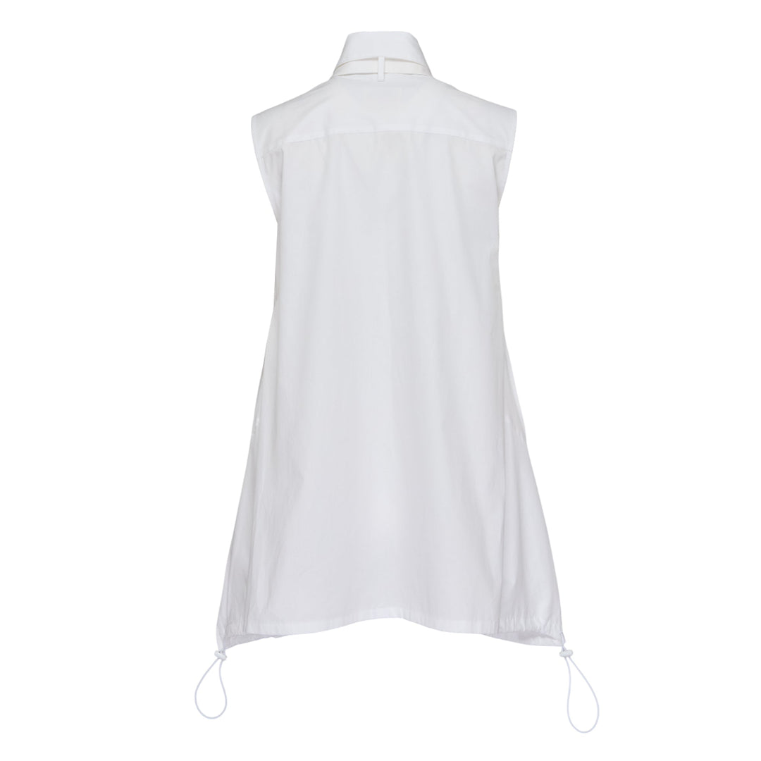Sleeveless Tie Blouse