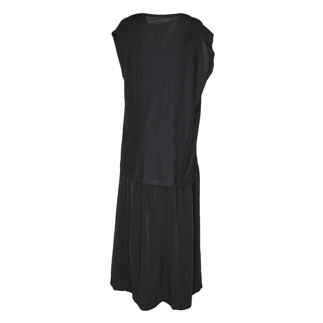 Crepe De Chine Cloth French Sleeve Dress