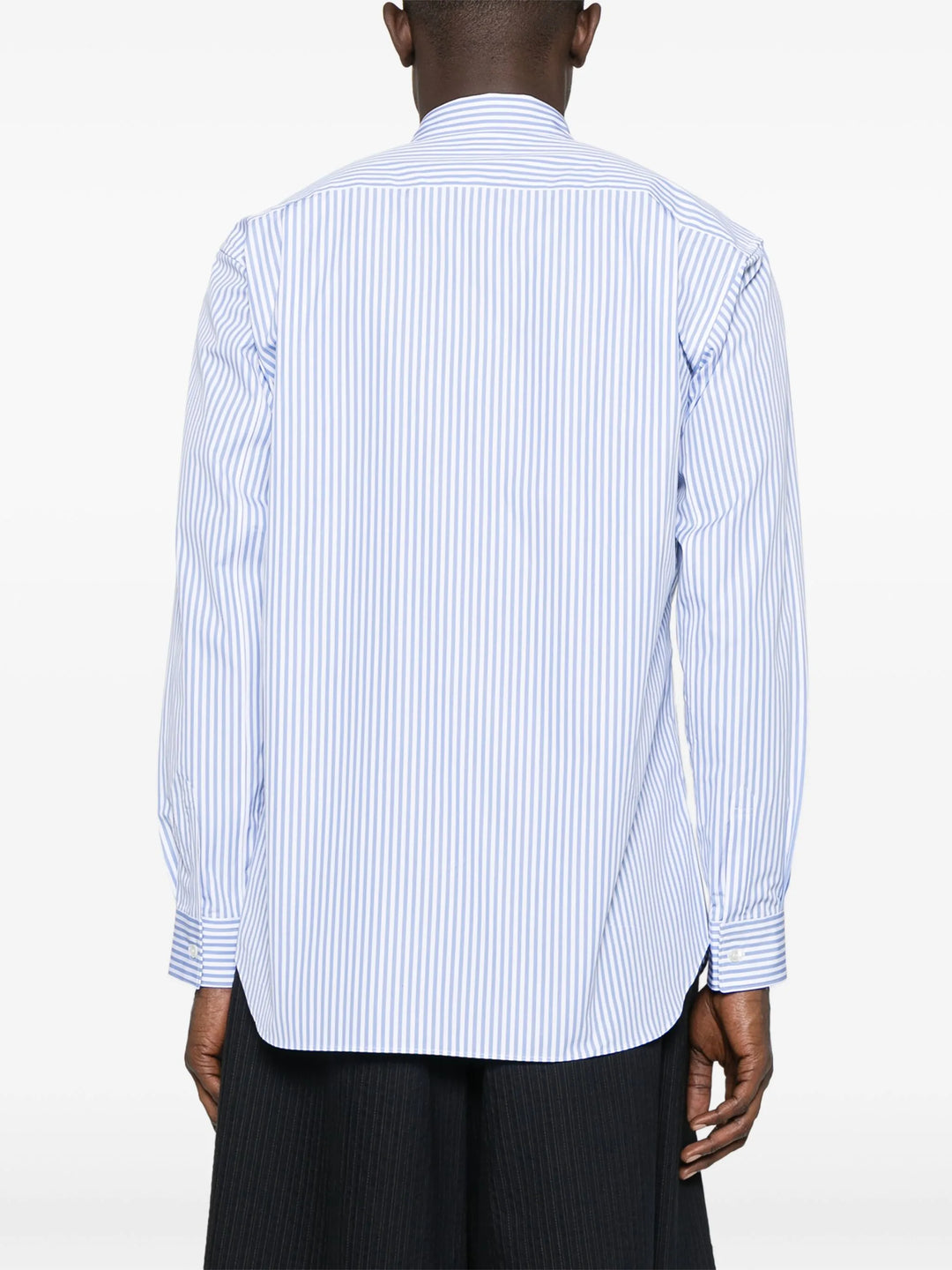 Yarn Dyed Cotton Stripe Poplin Shirt