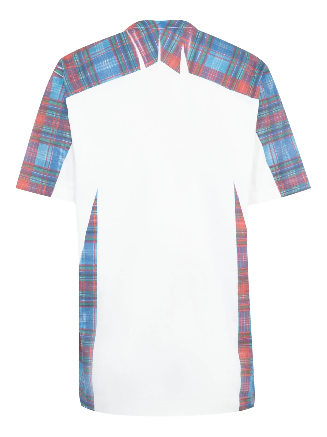 Cotton Jersey Plain With Check Tee