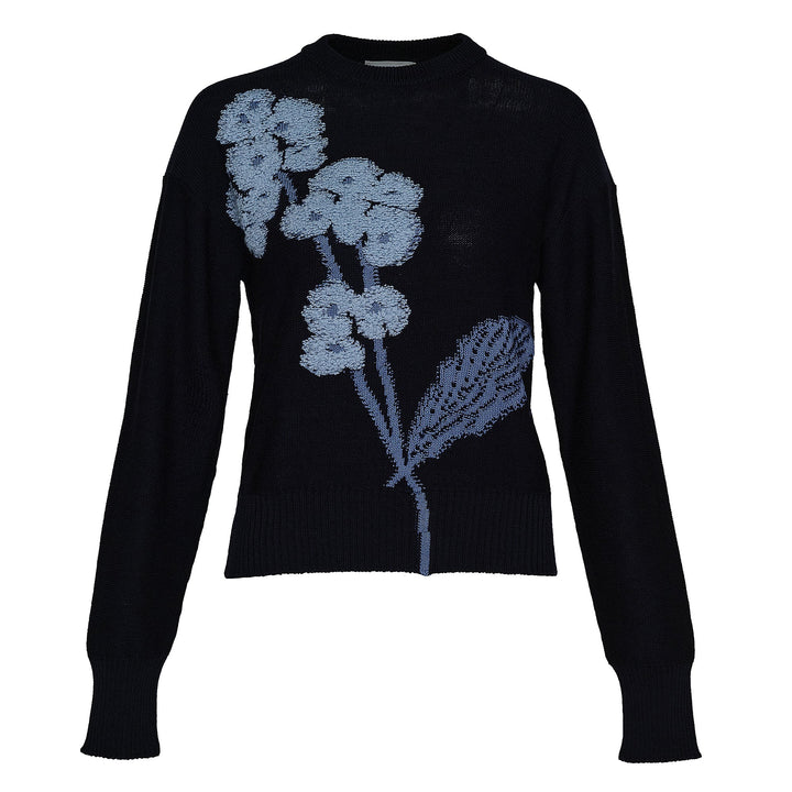 Cropped Jumper Merino Wool Intarsia