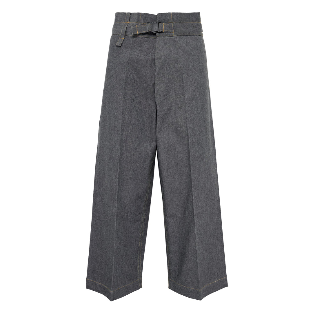 Flat Denim Pants