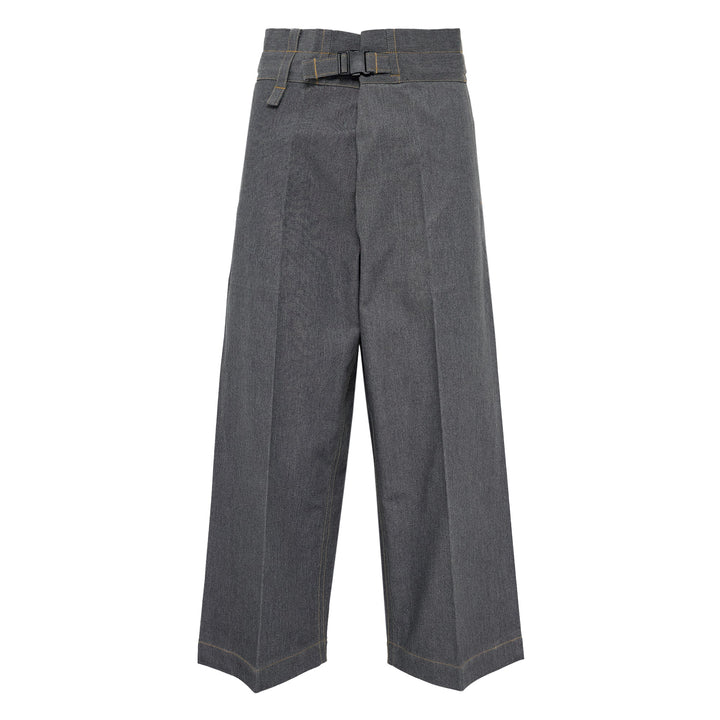 Flat Denim Pants