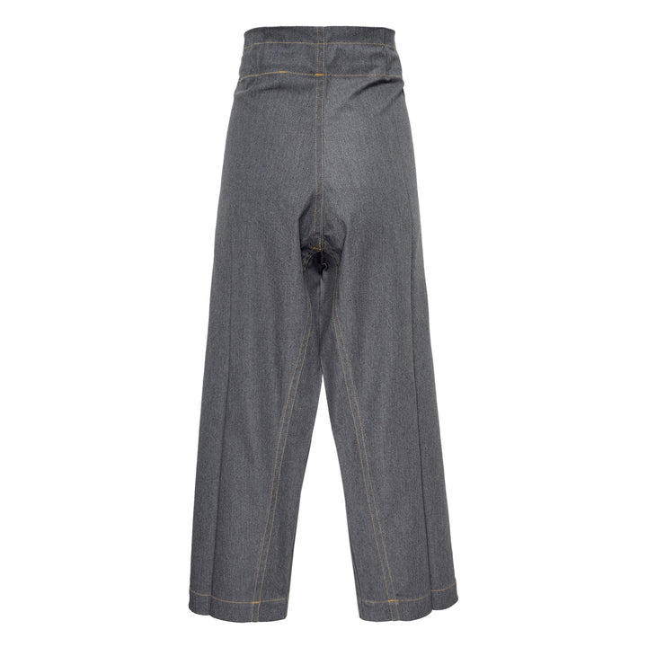 Flat Denim Pants