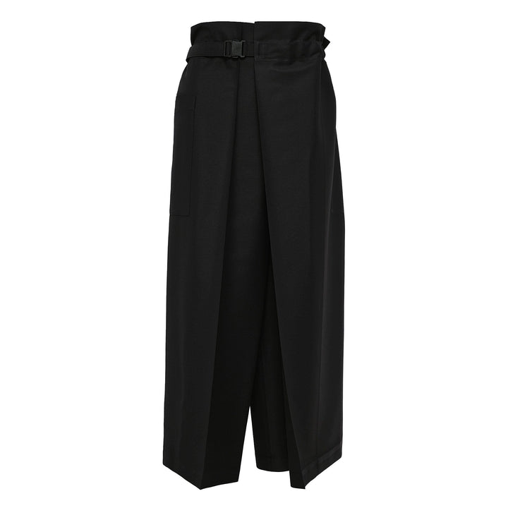Flat Bottom Black Pants
