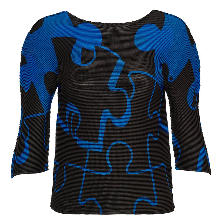 Puzzle Round Neck Top