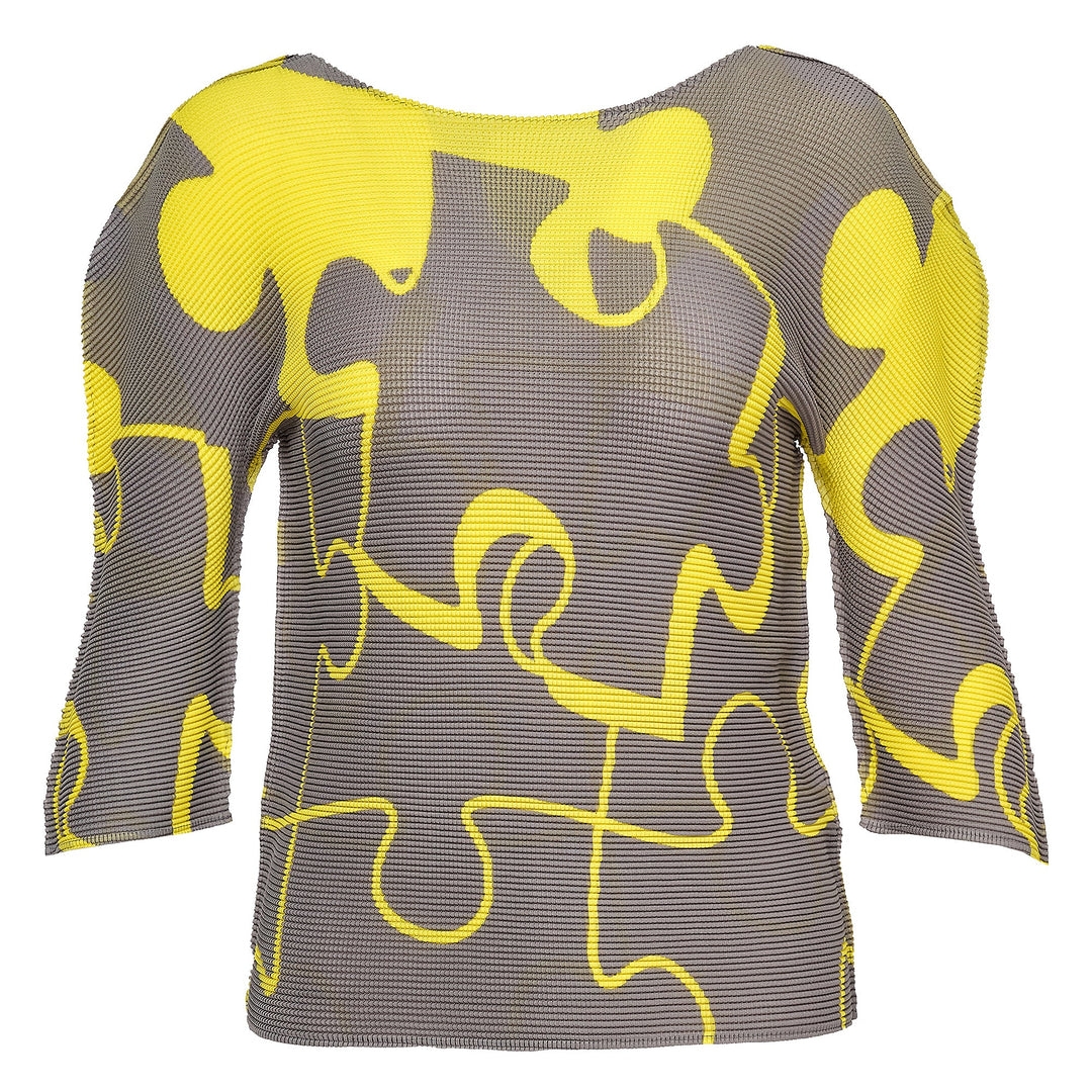 Puzzle Round Neck Top
