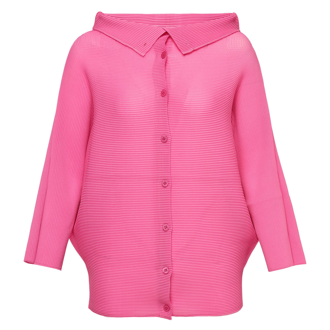 Dolman Stretch Pleats 1 Cardigan