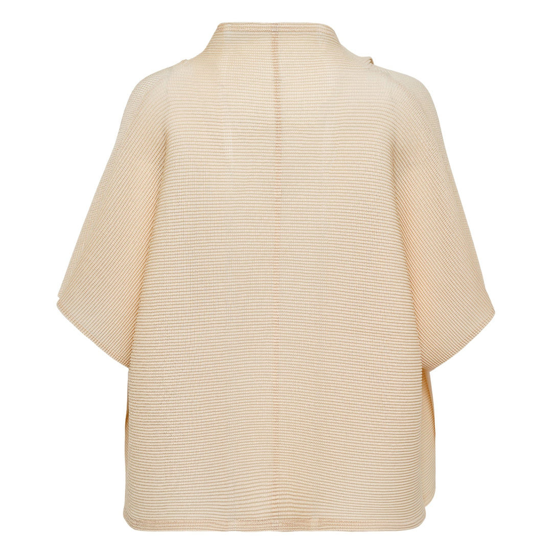 Square Stretch Pleats Cardigan