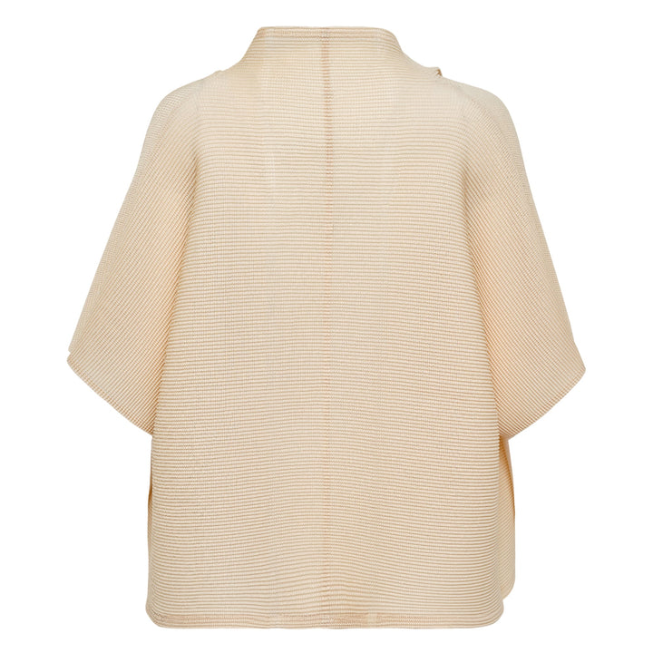 Square Stretch Pleats Cardigan