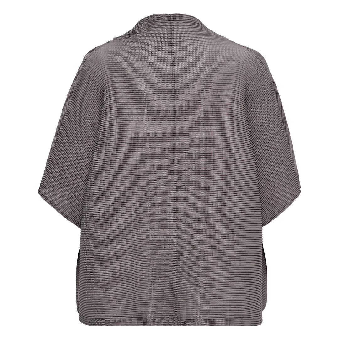 Square Stretch Pleats Cardigan