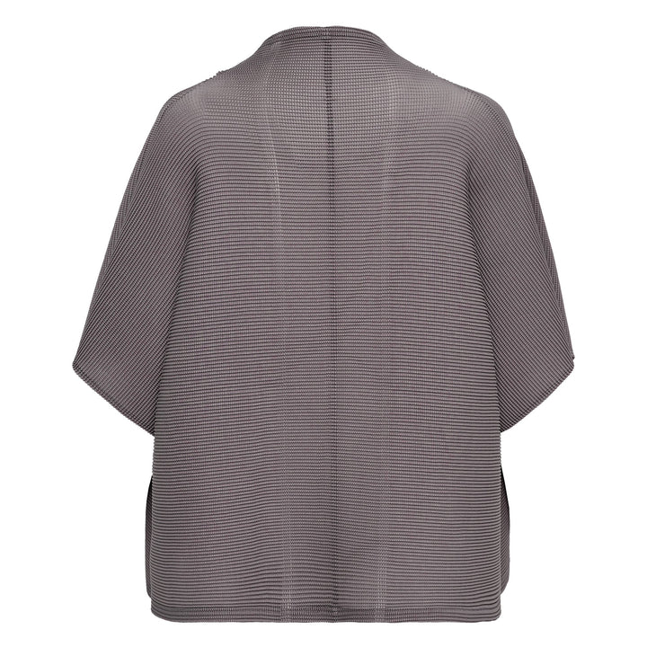 Square Stretch Pleats Cardigan
