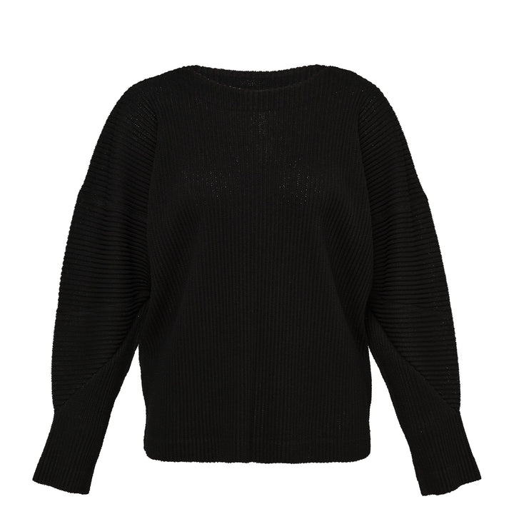 Fuwa Fuwa Mesh Pleats Top