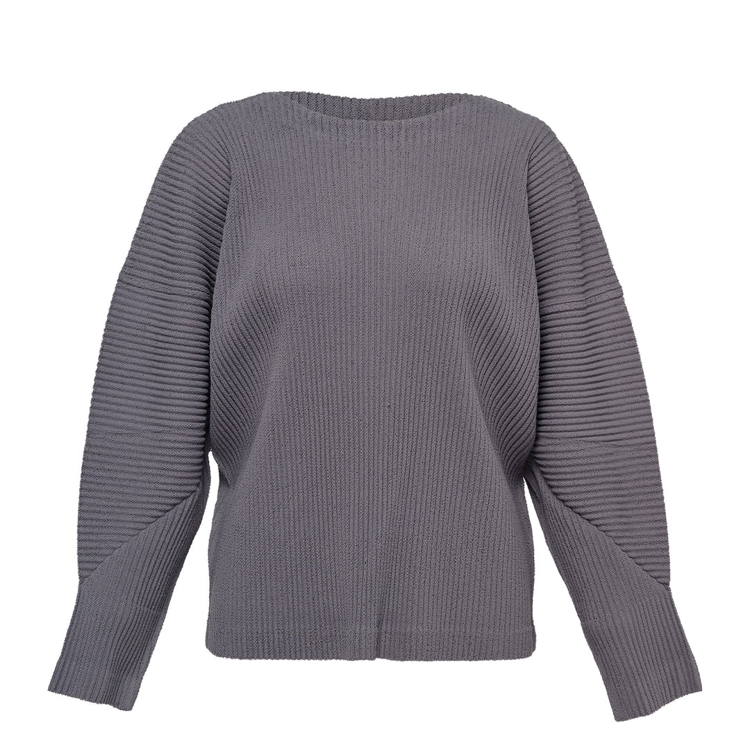Fuwa Fuwa Mesh Pleats Top