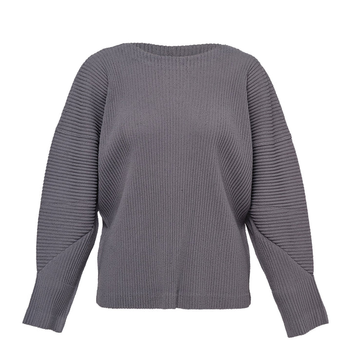 Fuwa Fuwa Mesh Pleats Top