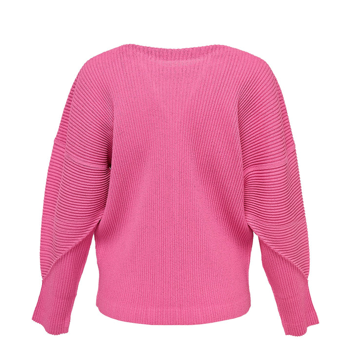 Fuwa Fuwa Mesh Pleats Top