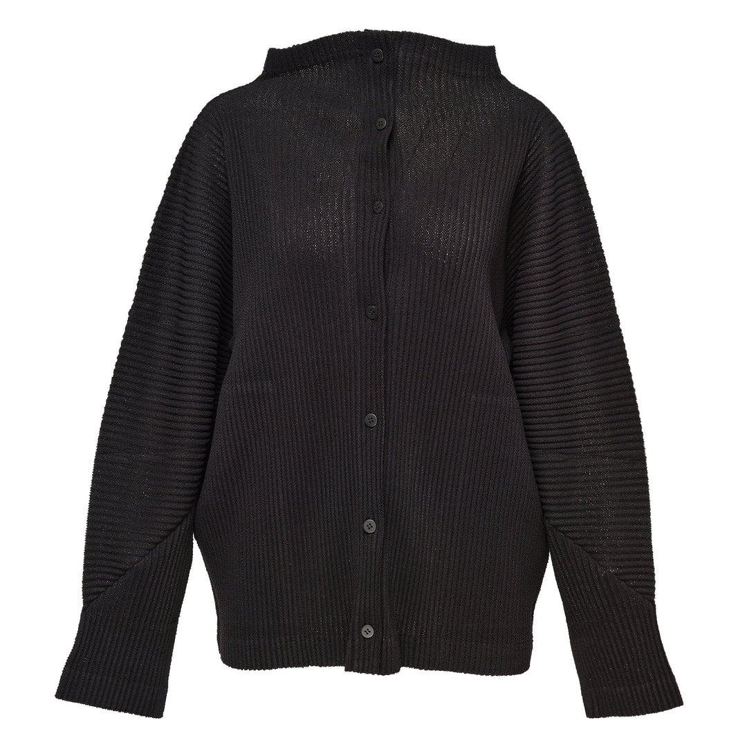 Fuwa Fuwa Mesh Pleats Cardigan