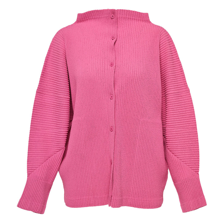 Fuwa Fuwa Mesh Pleats Cardigan