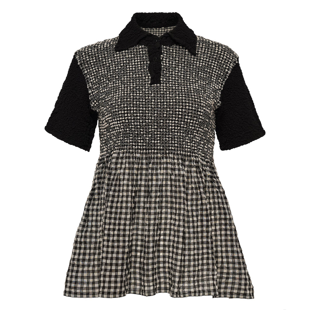 Gingham Check Cauliflower Top