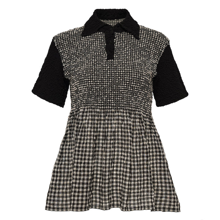 Gingham Check Cauliflower Top