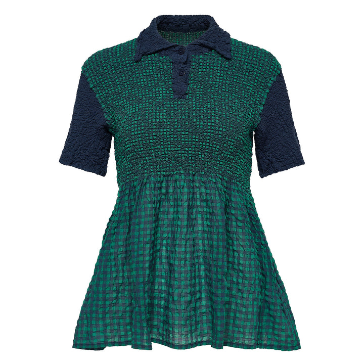 Gingham Check Cauliflower Top