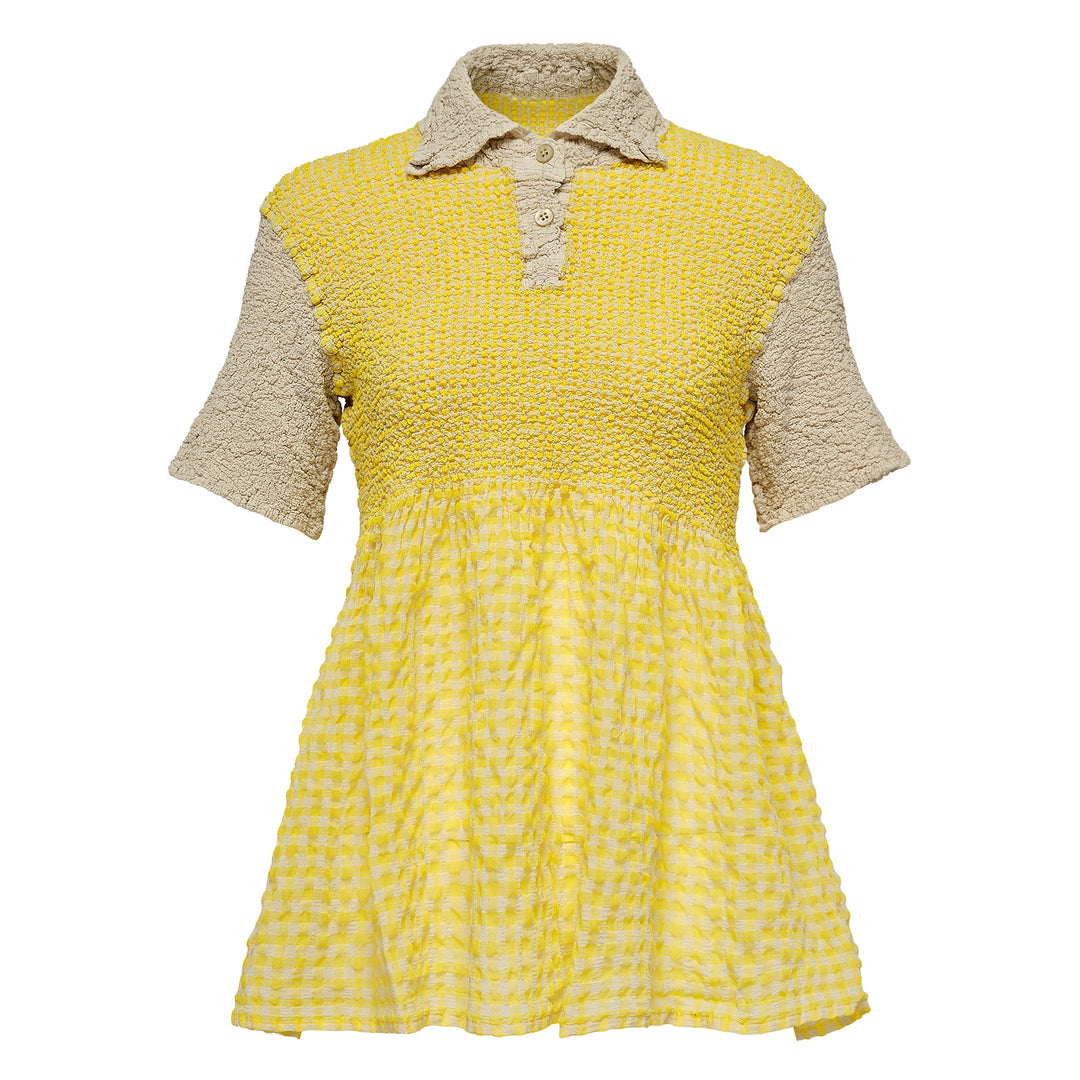 Gingham Check Cauliflower Top