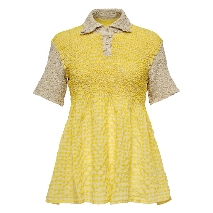 Gingham Check Cauliflower Top