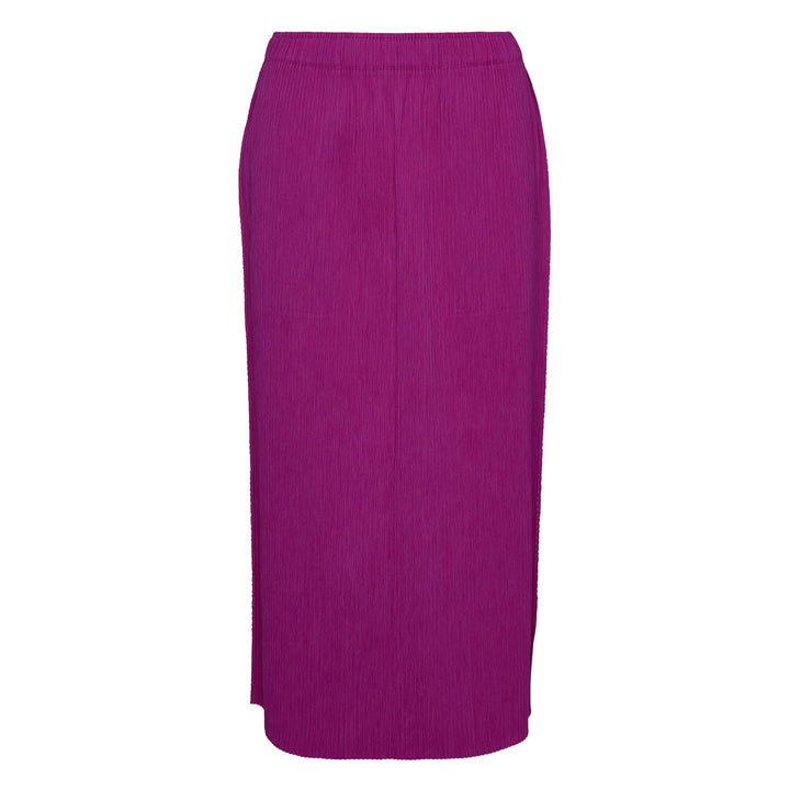 Mix Fine Knit Pleated Skirt