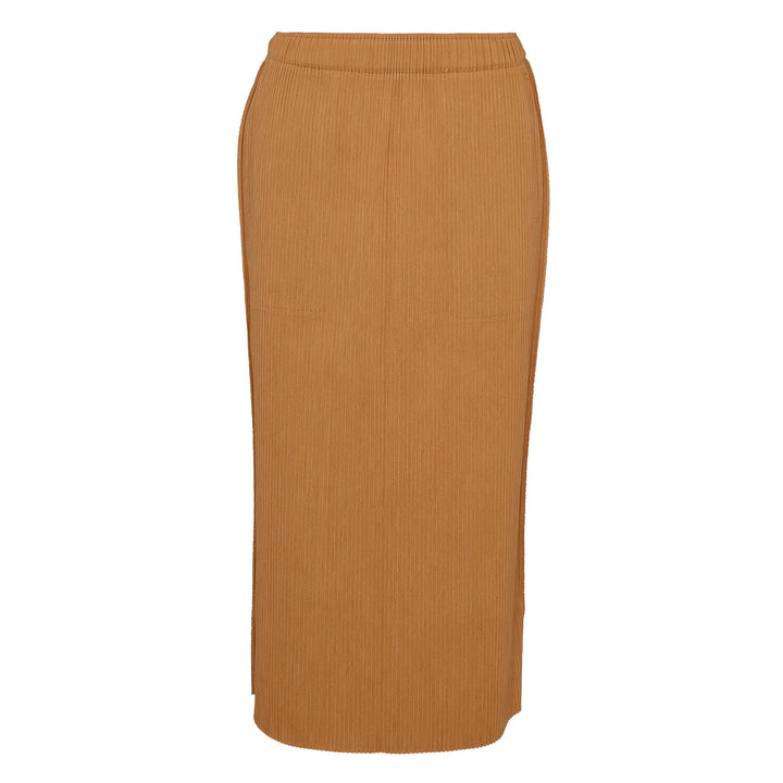 Mix Fine Knit Pleats Bottom Skirt