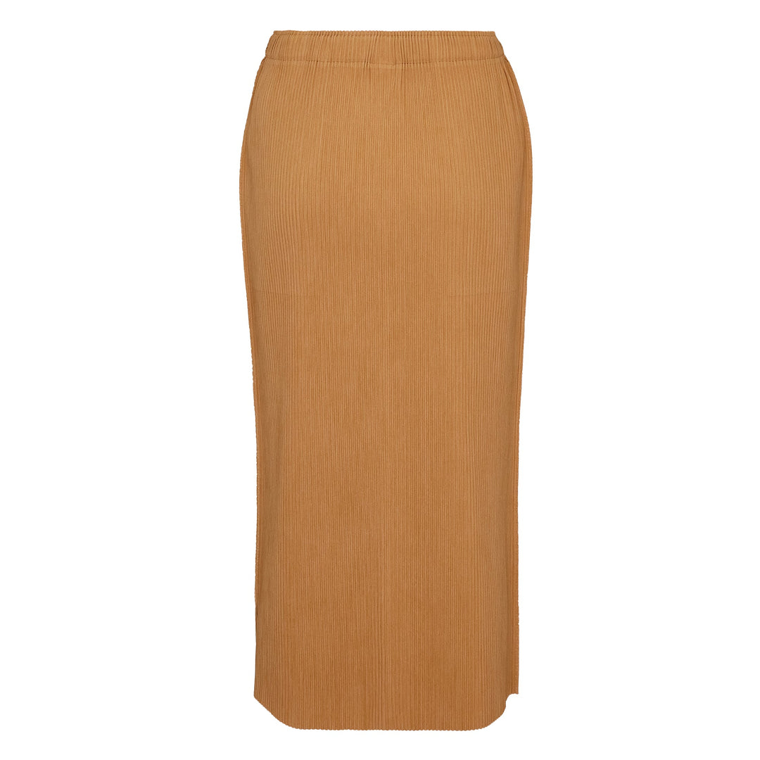 Mix Fine Knit Pleats Bottom Skirt