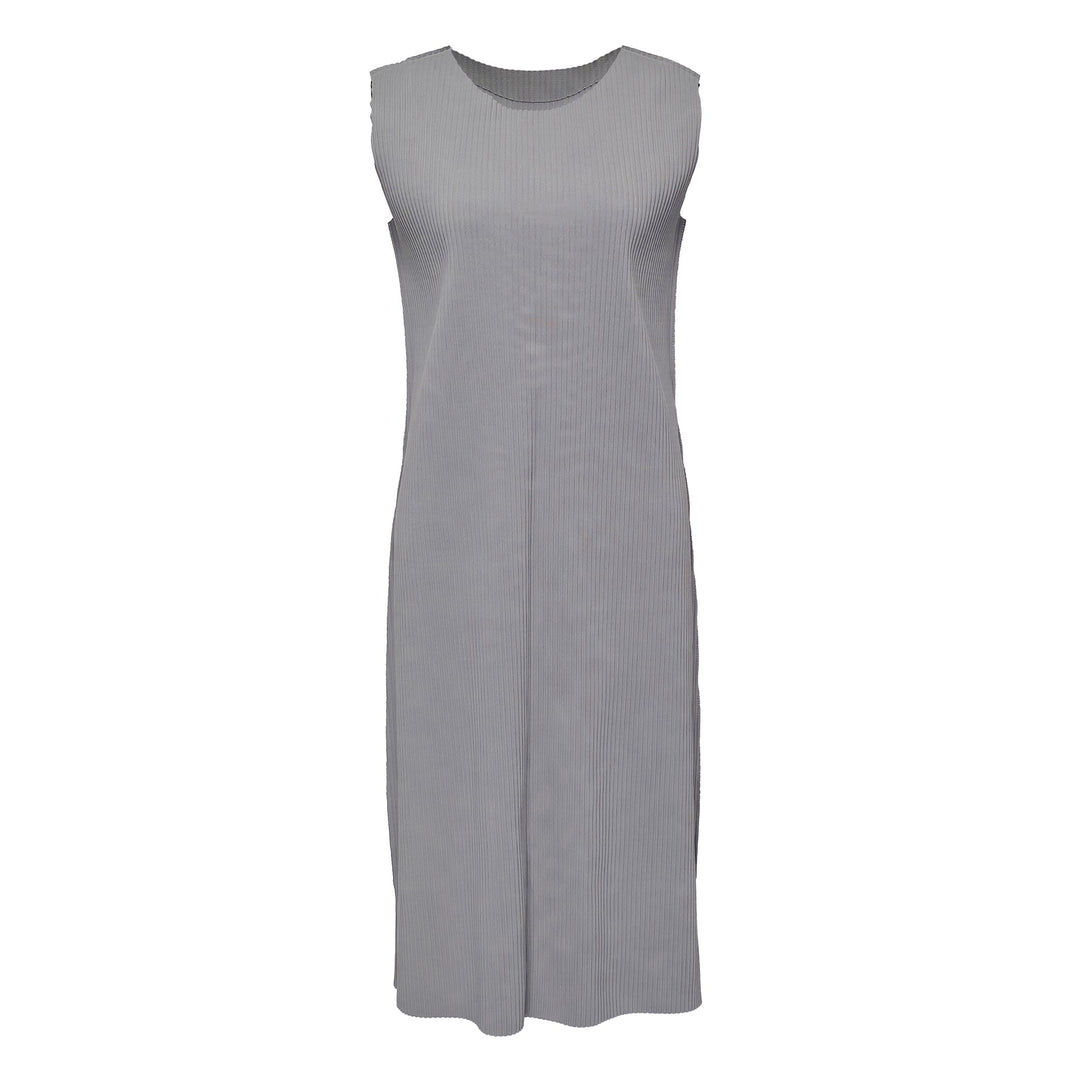 Fine Knit Pleats Col 1 Dress
