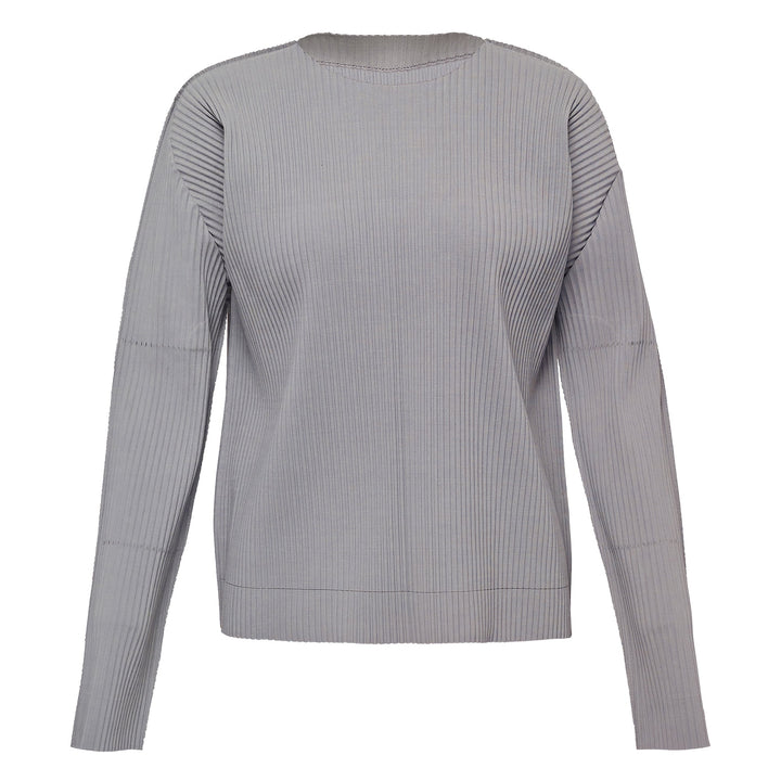 Fine Knit Pleats Col 1 Top