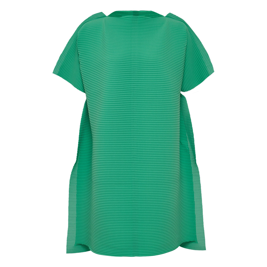 Frame Mesh Pleats Tunic