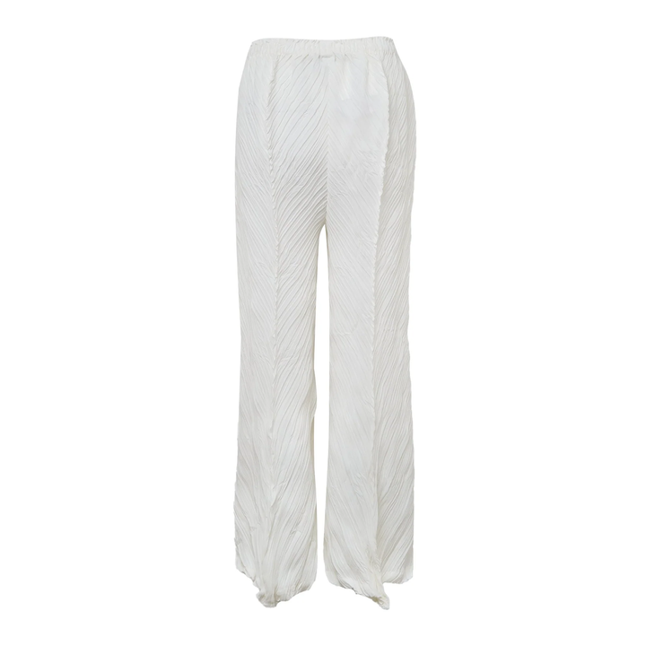 Wrinkled And Twisted Pleated Pants