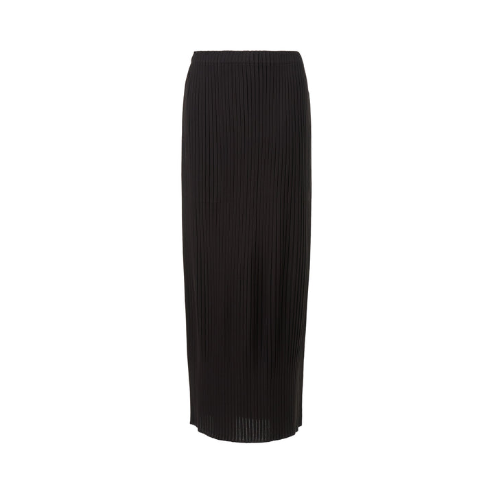 Pressed Flora Pleats Solid Pleated Skirt